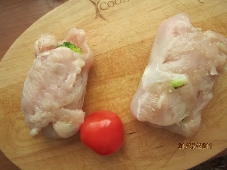 Фаршированная куриная грудка "fior de latte": шаг 20