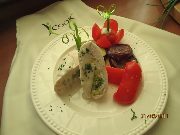 Фаршированная куриная грудка "fior de latte": шаг 23