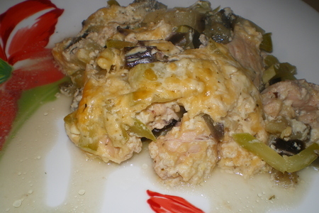Запеченые овощи с курицей под сырным соусом: шаг 3