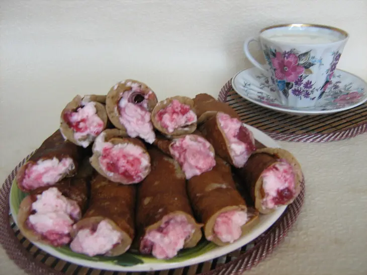 Блинчики ржаные с яблоками.: шаг 7