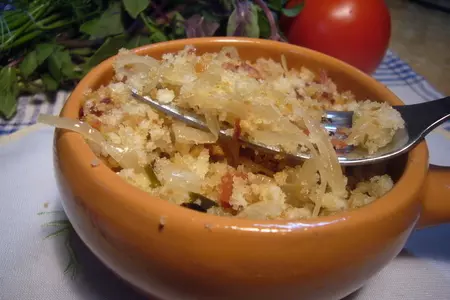 Крамбль с квашеной капустой.: шаг 7