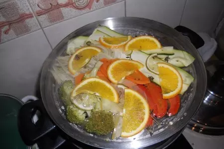 Треска на пару с овощами: шаг 12