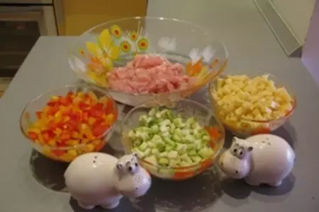 Котлетки из куринного филе с овощами "летняя мозаика": шаг 2