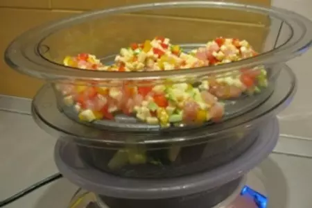 Котлетки из куринного филе с овощами "летняя мозаика": шаг 5