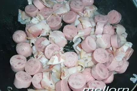Сырный пирог с фасолью и беконом: шаг 4