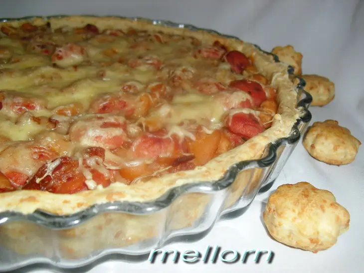 Сырный пирог с фасолью и беконом: шаг 7