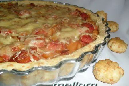 Сырный пирог с фасолью и беконом: шаг 7