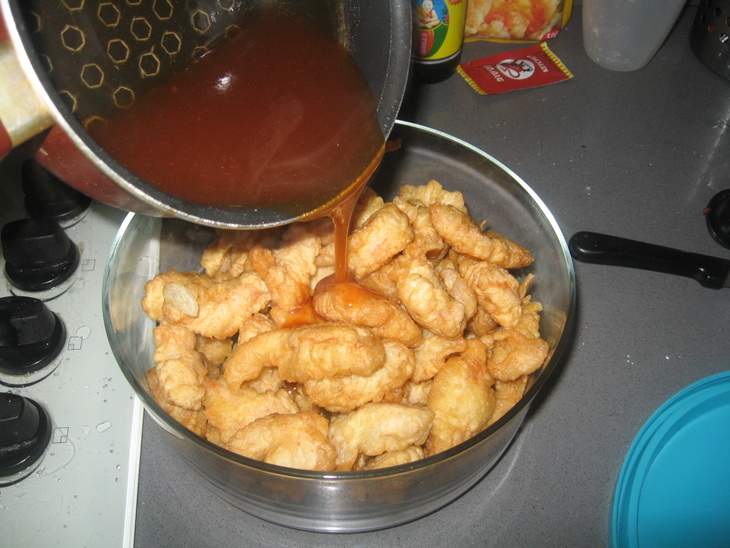 Курица в кисло-сладком соусе по-шанхайски: шаг 5
