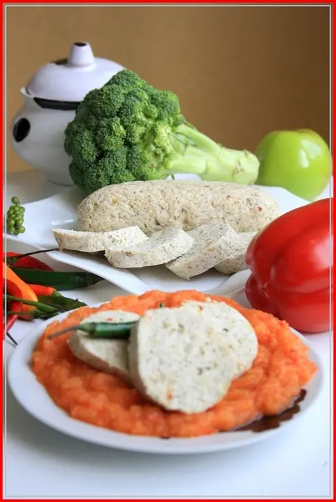 Куриная колбаса на пару с пикантным яблочным соусом: шаг 6