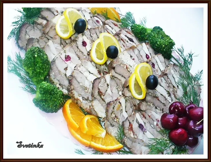 Мясной микc «барская закусочка для именниника»: шаг 1