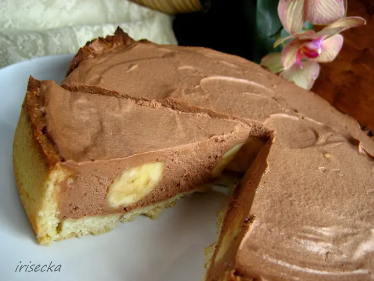 Тарт с шоколадным муссом и бананами: шаг 2