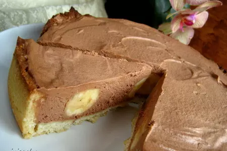 Тарт с шоколадным муссом и бананами: шаг 2