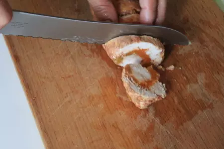 Куриные рулеты с курагой: шаг 7