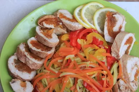 Куриные рулеты с курагой: шаг 9
