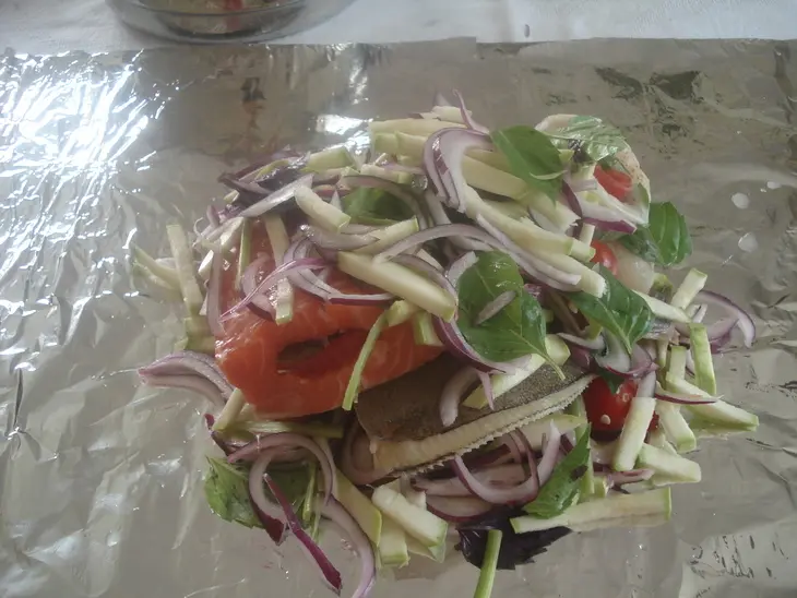 Рыбное трио с яблочно-горчичным соусом: шаг 9