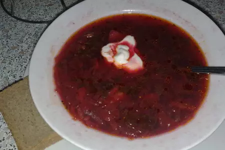" борщ": шаг 1