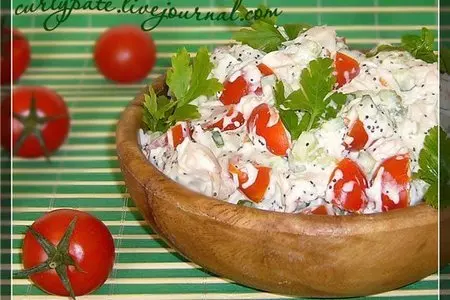 Салат "маковка": шаг 1