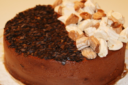 Шоколадно ореховый торт"дуэль": шаг 7