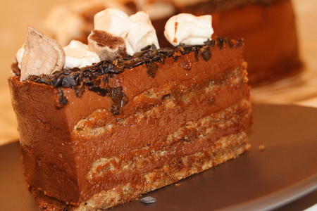 Шоколадно ореховый торт"дуэль": шаг 8