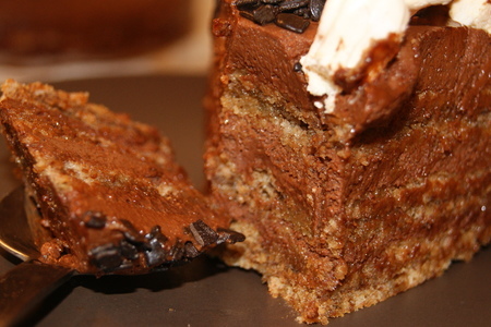 Шоколадно ореховый торт"дуэль": шаг 9