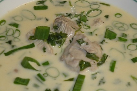 Луковый крем суп с рыбой и вином: шаг 9