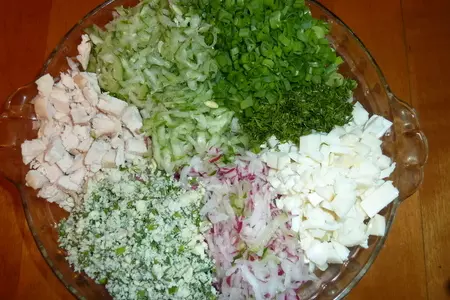 Окрошка с жаренной картошкой по тамбовски: шаг 2