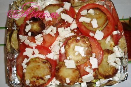 Цукини запеченные с помидорами и козьим сыром: шаг 2