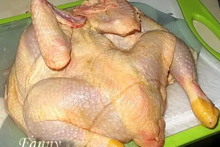 Цыпленок, запеченный с виноградом: шаг 1
