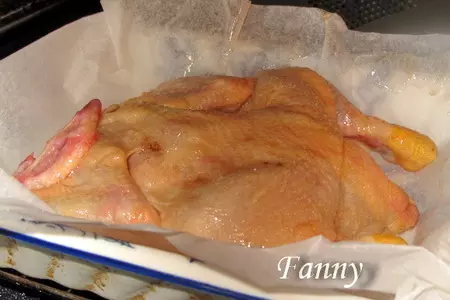 Цыпленок, запеченный с виноградом: шаг 2