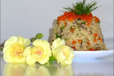Макаронный салат с красной икрой: шаг 4