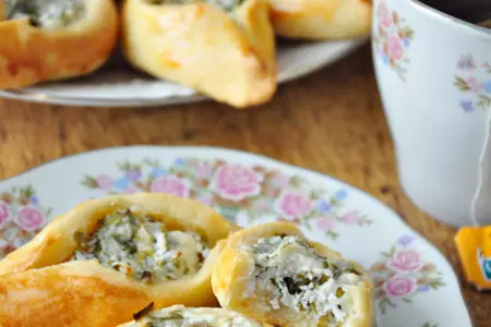 Погача(восточные пирожки) с сыром фета.: шаг 9