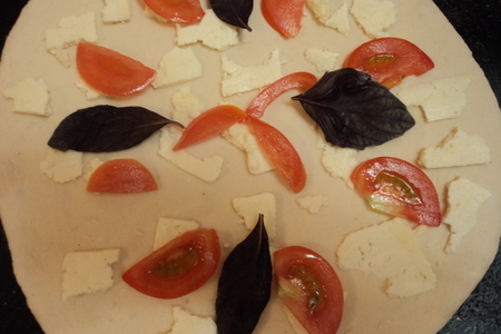 Лепешки с баклажанами, помидорами и сыром.: шаг 2