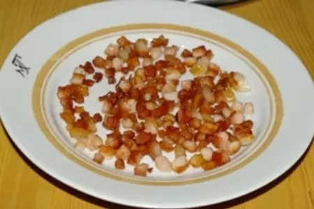 Драники с грибами и копченой грудинкой: шаг 3