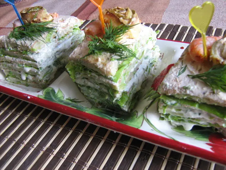 Торт кабачковый,закусочный.(дуэль): шаг 8