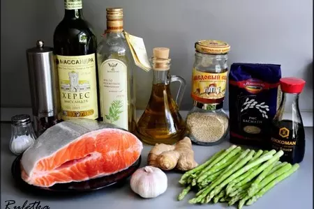 Форель в кисло-сладком соусе с имбирной соломкой.: шаг 1