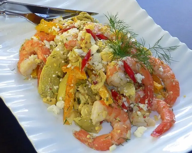 Салат с креветками и артишоками: шаг 2