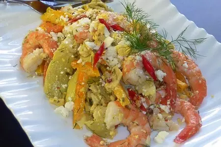 Салат с креветками и артишоками: шаг 2