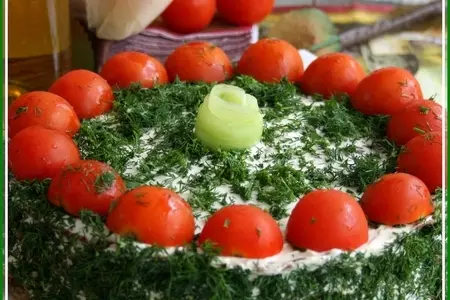 Тортик из цукини со сливочно-творожным  ореховым кремом и кремом из камамбера и руколы: шаг 4