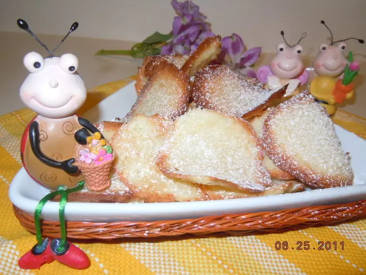 Хрустяшки-вкусняшки  печенье-чипсы угощение для детей и взрослых сладкоежек: шаг 7