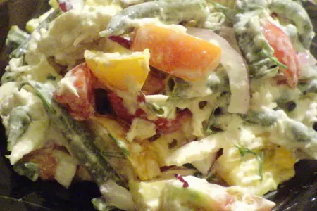 Салат с курицей и стручковой фасолью: шаг 11