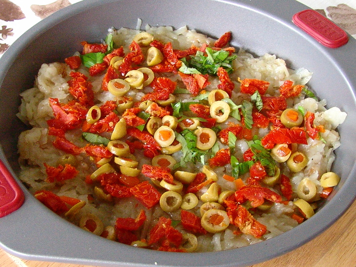 Закусочный пирог с картофельной корочкой в итальянском стиле: шаг 2