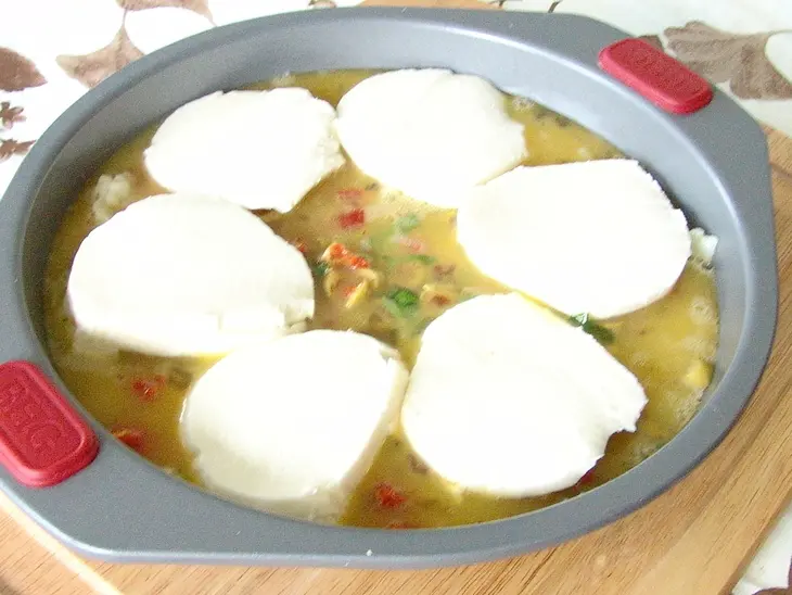 Закусочный пирог с картофельной корочкой в итальянском стиле: шаг 4