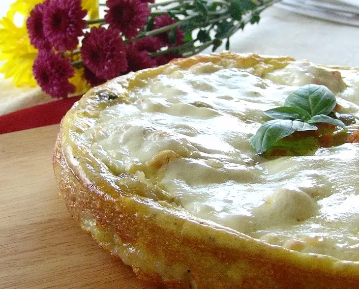 Закусочный пирог с картофельной корочкой в итальянском стиле: шаг 6