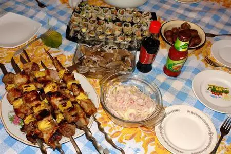 Шашлык с ореховым соусом (не заслуженно забытый) для светочки (svett66): шаг 6