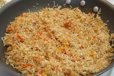 Кальмары с рисом,чесноком и имбирем: шаг 4