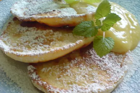 Оладьи из  зернистого творога  (cottage cheese pancakes): шаг 6