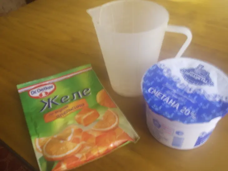 Воздушный сметанный десерт: шаг 1