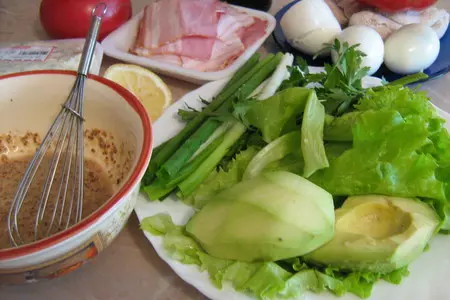 Салат кобба // cobb salad: шаг 1
