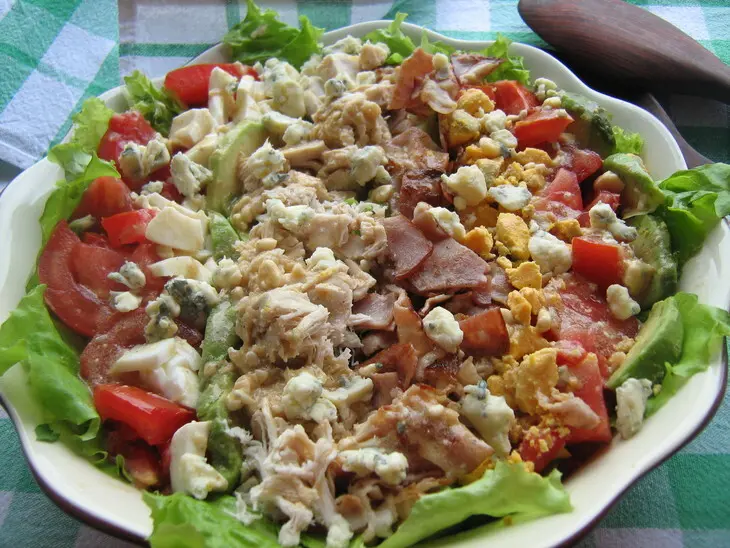 Салат кобба // cobb salad: шаг 4