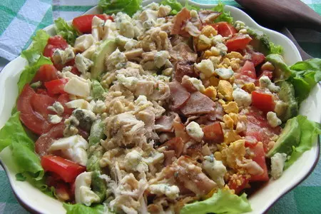 Салат кобба // cobb salad: шаг 4